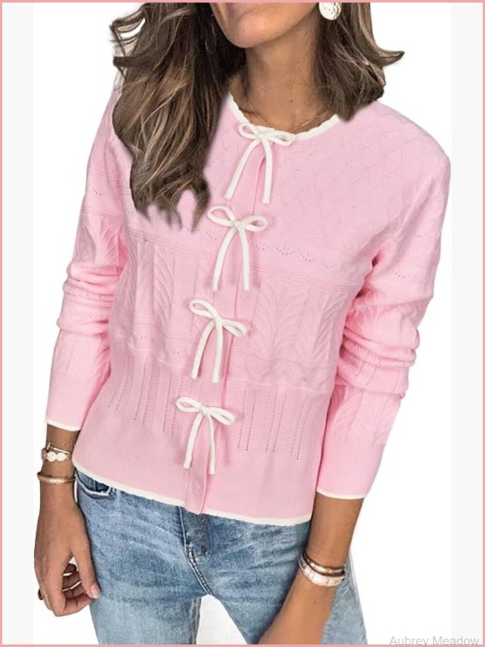 Color Block Open Front Cardigan Sweater Soft Lightweight Knit